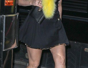 Lady Gaga has been reunited with her favorite heels as she hit the town in New York in her trademark super high boots