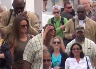 Michael Jordan and his new wife Yvette Prieto surfaced in Greece on Thursday as they enjoyed their honeymoon
