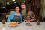 Phil Robertson and his wife Miss Kay sliced some sweet potato pie and filled their audience in about Clayton Homes