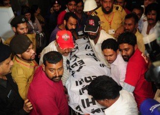 The funeral of the murdered vice-president of Pakistan's PTI party, Zahra Shahid Hussain, has been held at a mosque in Karachi