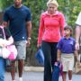 Tiger Woods and Lindsey Vonn drop his kids off at school