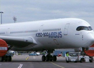 Airbus A350, the newest aircraft from the European planemaker, has taken off on its maiden test flight