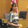 Jodi Arias sports prison stripes in court appearance as she is behind bars as convicted murderer of Travis Alexander