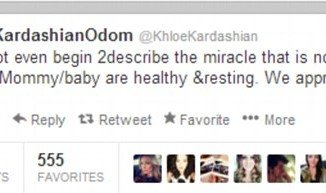 Kim Kardashian’s younger sister Khloe confirmed the safe arrival of her new niece