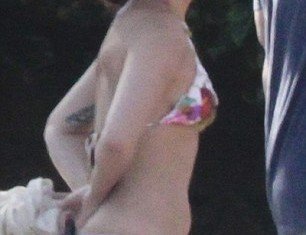 Lady Gaga has shed 30 lbs and displayed her new bikini body while on holiday in Mexico
