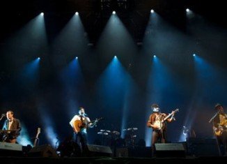 Mumford and Sons have closed this year’s Glastonbury festival, with their first ever headline set on the Pyramid Stage