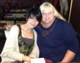 Paris Jackson pictured with her biological mother Debbie Rowe as she celebrated 15th birthday anniversary