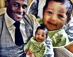 Reggie Bush celebrated his first Father’s Day and shared a picture of his month-old baby daughter Briseis