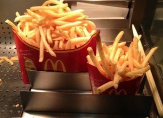 The Mega Potato is almost a pound of McDonald's famous fries, contains 1,142 calories and costs $4.9