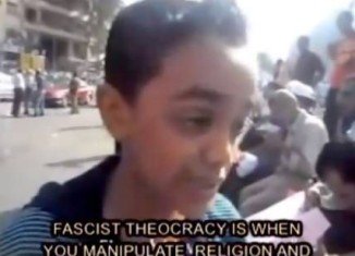 Ahmed Ali, an incredibly smart 12-year-old Egyptian boy, excruciating the Muslim Brotherhood and relentlessly dissecting their power grab for Egypt