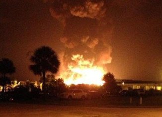 At least seven people were injured by a series of explosions at Blue Rhino propane plant in Tavares