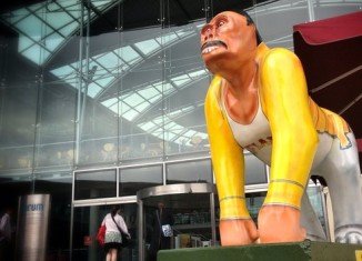 Freddie Mercury Radio Go Go Gorilla sculpture has been removed from a public art trail in Norwich after a copyright complaint
