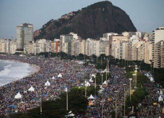 More than three million people are estimated to have gathered for Pope Francis’ final service in the city of Rio de Janeiro
