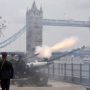Royal Artilery gun salutes to mark birth of royal baby