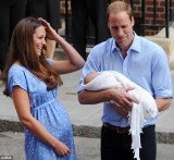 That neat bump was the only thing which gave away the fact Kate Middleton had given birth to an 8lb 6oz boy just a day earlier
