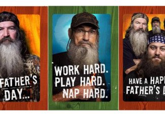 The Duck Dynasty guys teamed up with Hallmark to make a line of Father's Day greeting cards