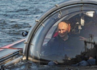 Vladimir Putin boarded an underwater research vessel to make the half-hour dive to the wreck of the frigate, Oleg, which sank in the Gulf of Finland in 1869