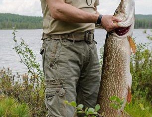 Vladimir Putin landed a 21 kg pike during a fishing trip to Siberia
