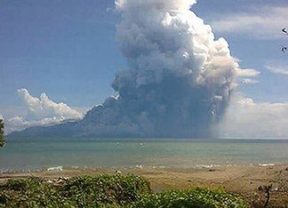 Five people have been killed after Rokatenda volcano erupted on tiny island of Palue in Indonesia
