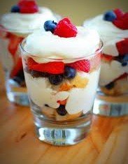 Fresh fruit trifles
