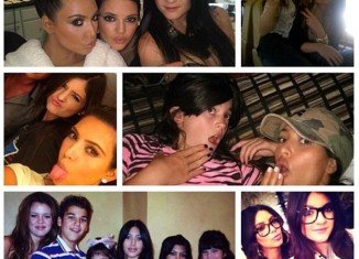 Kim Kardashian shared a photo spread with her more than 18 million followers on Twitter on Kylie Jenner’s birthday