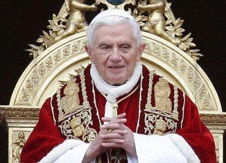Pope Benedict announced his shock resignation in February and became the first pontiff to step down in 600 years