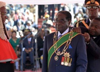 Robert Mugabe has been sworn in for a seventh term in office as Zimbabwe's president