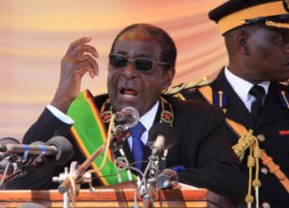 Robert Mugabe has launched a stinging attack on his opposition rivals in his first public speech since he won Zimbabwe’s presidential election