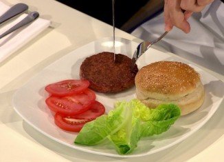 The world's first lab-grown burger was cooked and eaten at a news conference in London
