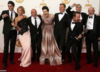 Breaking Bad cast and crew are overjoyed at the Emmy win