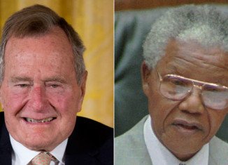 Former President George H.W. Bush announced Nelson Mandela's death after his spokesman misread news flash