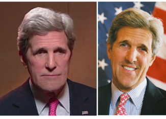 John Kerry’s eyes seemed less droopy than usual and his entire face seemed somehow wider