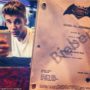 Justin Bieber shares snap of personalized Batman Vs. Superman script