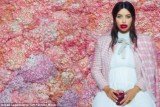 Kim Kardashian, who was heavily pregnant at the time of the May shoot, posed for Karl Lagerfeld with her mouth smeared with jam