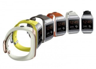 Samsung Galaxy Gear is being made available with a range of colorful watch straps