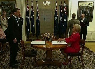 Tony Abbott has been sworn in as Australia's prime minister