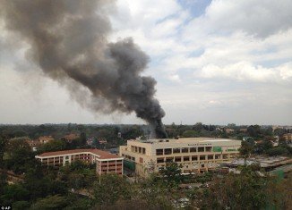 Witnesses described hearing four large explosions at the Westgate Shopping Centre followed by the sight of thick plumes of smoke