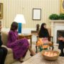 Malala Yousafzai meets Obama family in Oval Office