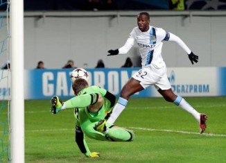 Manchester City midfielder Yaya Toure said he was subjected to racist chanting during his team's 2-1 win in Moscow