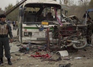 At least 10 Afghans have been killed and more than 20 injured in a suicide bomb attack in Kabul