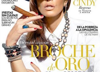 Cindy Crawford channels late screen siren Maria Felix on the cover of the upcoming issue of Marie Claire Mexico