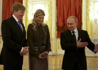 Dutch King Willem-Alexander and Queen Maxim met Russian President Vladimir Putin in Moscow