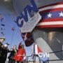 USS Gerald R. Ford: US Navy christens its first Ford-class nuclear-powered aircraft carrier