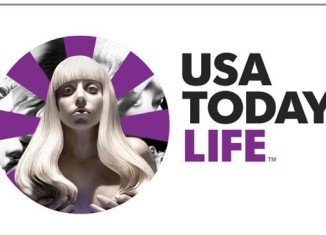 Lady Gaga is lending her image to USA Today's pages in advance of her new album, ARTPOP