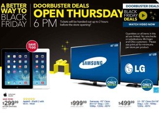 Like every year in the past Best Buy has taken the lead in offering great deal for Black Friday