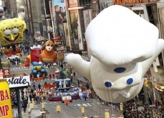Macy’s Thanksgiving Day Parade balloons may not be flown if the weather creates hazardous conditions
