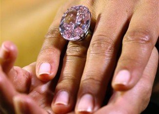 Pink Star diamond has sold for $83 million at a Sotheby’s auction in Geneva