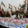 Pakistan anti-drone protests block NATO supply route