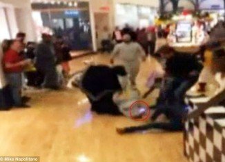 Two women got into a stun gun brawl inside of the Franklin Mills Mall in Northeast Philadelphia during Black Friday shopping