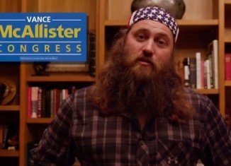 Willie Robertson has endorsed political outsider and Republican businessman Vance McAllister, who will be battling it out December 9 in a special run-off election for a vacant seat in Louisiana’s 5th Congressional district